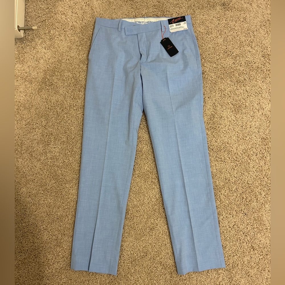 Sky Blue Suit Pants